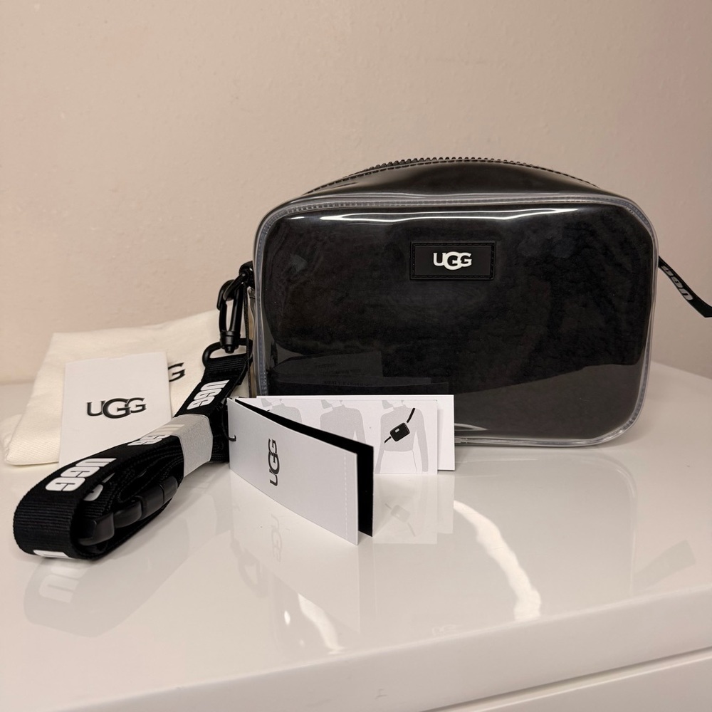 UGG Gray Clear Crossbody Bag